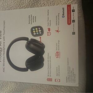 AIWA Prodigy Air View Over-Ear ANC Wireless Headphones.Noise Canceling.